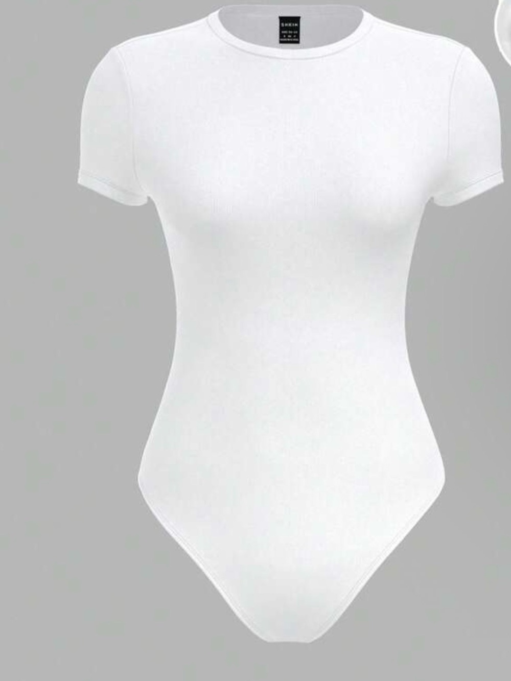 White Short-Sleeve Bodysuit
